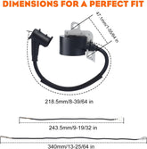 MS290 Ignition Coil for STHIL MS240 MS260 MS310 MS360 MS360C MS390 MS440 MS640 024 026 028 029 034 036 038 039 044 048 Chainsaw # 0000-400-1300